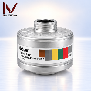 فیلتر ترکیبی ماسک Dräger A2B2E2K2 Hg P3 R D